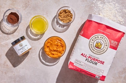 Chocolate-Pumpkin Crumb Cake ingredients - select to zoom