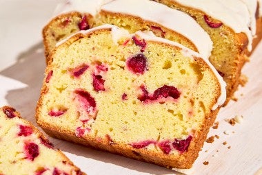 Slices of Cranberry Orange Bread