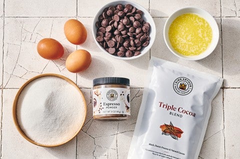 Quick and Easy Brownies ingredients - select to zoom